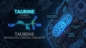 The Taurine Longevity Axis: Mitochondrial Cristae Preservation, Osmoregulation & Cardiac Senescence Clearance (2026 Clinical Monograph)